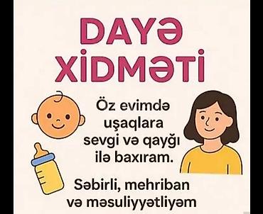 dayə vakansiyaları: Dayə xidməti - Öz evimdə uşaqlara sevgi və qayğı ilə baxıram - — 1
