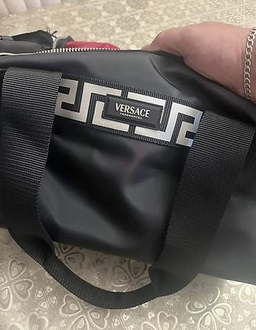 nike sumka: Versace Fragrances idman/səyahət çantası - Rəng: qara Yenidir — 3