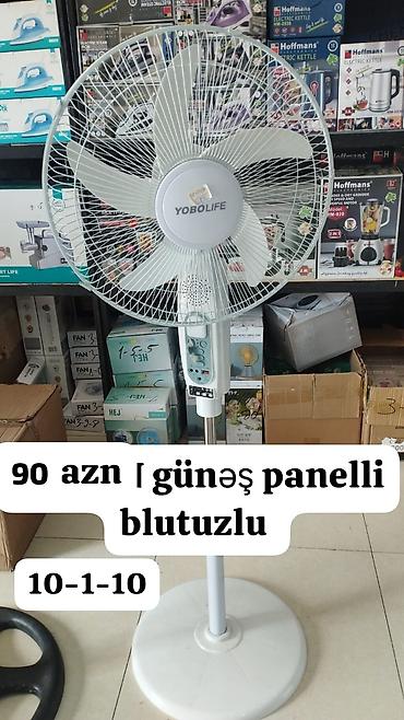 aparatura kredit: YOBO LIFE günəş panelli, blutuzlu döşəmə ventilyatoru - Günəş paneli — 1