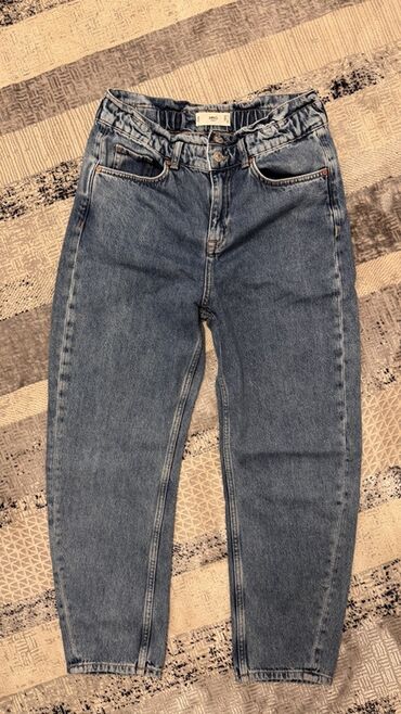 женские джинсовые шорты с завышенной талией: Джинсы, Мом, Турция, Высокая талия, S