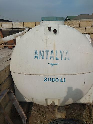 Baklar və çənlər: ANTALYA markalı plastik su çəni – 3000 litr - Həcm: 3000 L - — 2