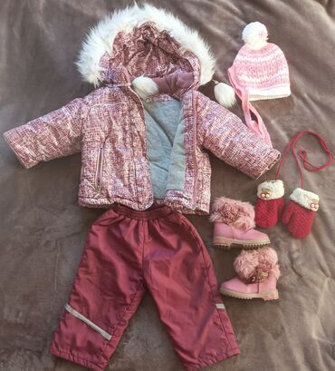 розовый пиджак: Комплект, цвет - Розовый, Б/у