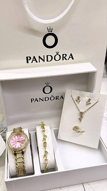 серебро наборы: Подарочный набор украшений Pandora Состав набора: - Наручные часы на — 8