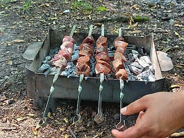 mini manqal: Piknik ləvazimatları icarə verilir - Daşına bilən, qatlanan iki ədəd — 4