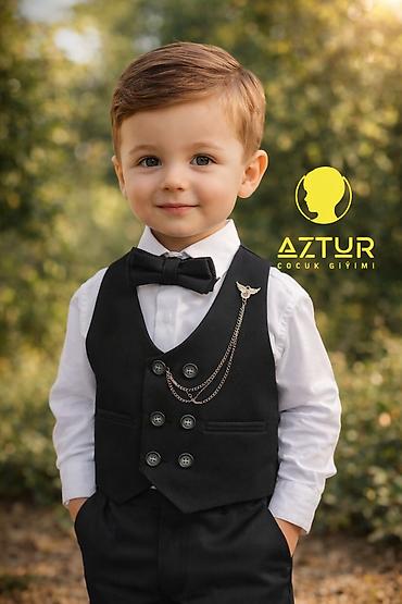 deri salvar: AZTUR ÇOCUK GİYİMİ – oğlan uşaqları üçün klassik üçlü dəst - Tərkib — 3