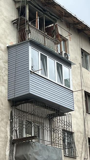 закрытие балкона: Остекление и обшивка балкона “под ключ” - ПВХ-остекление: 4 створки — 1