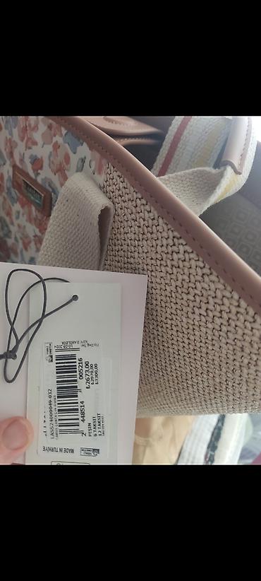 yubka modelləri: Laura Ashley qadın çantası – yay üslubunda geniş tote model etiket — 2