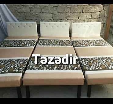 Çarpayılar: Kravat yəzə hazırları var bir nəfərlik 60 manat iki nəfərlik taxt 110 — 1