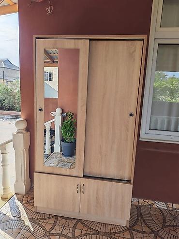 sifoner: Sürgülü qapılı paltar dolabı - Material: açıq ağac rəngli — 2