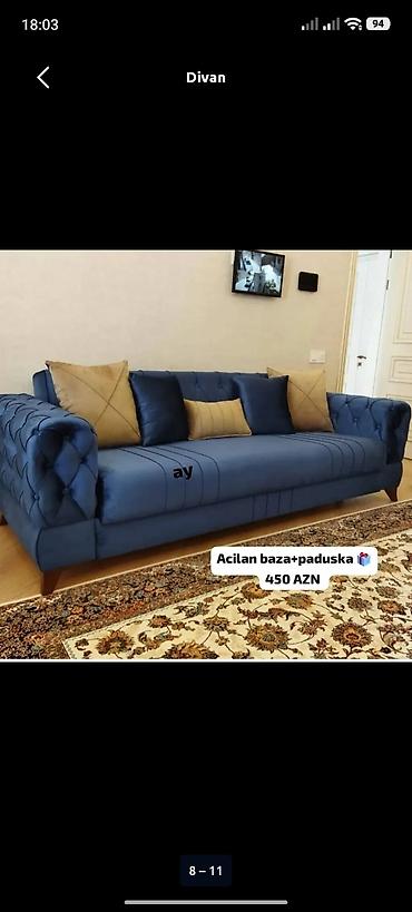 klassik divan: Диван, Новый, Раскладной, С подъемным механизмом, Ткань, Бесплатная доставка в черте города — 1