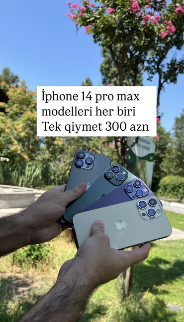 ayfon 14 pro max 2 el: IPhone 14 Pro Max, 256 GB, Face ID, Simsiz şarj, Sənədlərlə