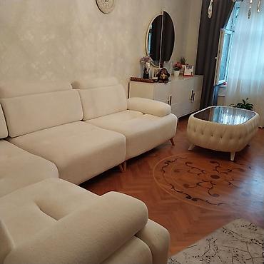 Divanlar: Məhsul: Açıq krem rəngli L formalı künc divan Təsvir: - Müasir — 8