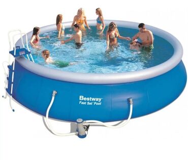фильтр для бассейнов: Бассейн Bestway представляет собой надувной круглый бассейн с