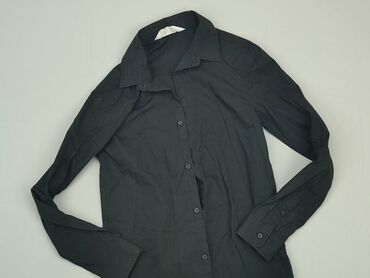 czarna koszula z długim rękawem: Shirt 12 years, condition - Good, pattern - Monochromatic, color - Black
