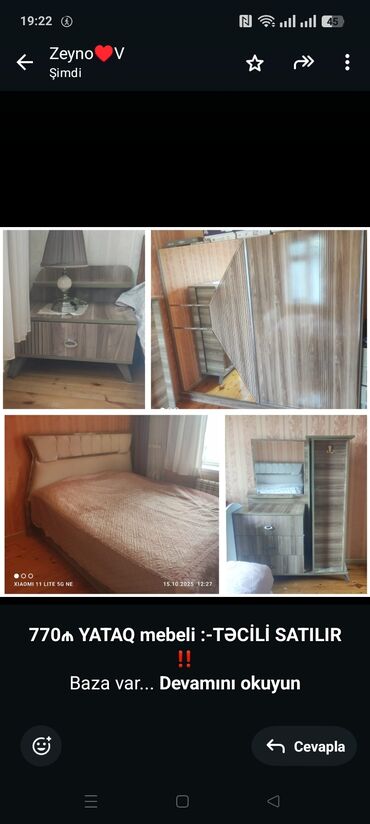 кресло кровать: *770₼ YATAQ mebeli :-TƏCİLİ SATILIR*‼️ Baza var Ünvan:-bine savxoz