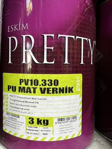 полировочная машинка: Полиуретановый матовый лак Eskım Pretty PV10.330 предназначен для