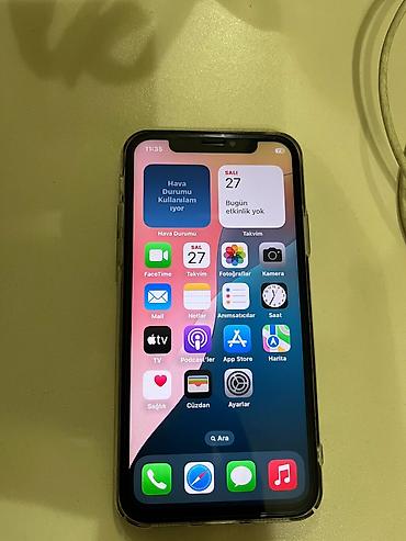 ipone x kredit: IPhone Xs, 64 GB, Ağ, Zəmanət, Simsiz şarj, Face ID — 1