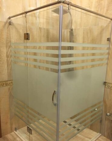 Duş kabinaları, arakəsmələr: Yeni Üstü açıq kabina, Künc üçün, Pulsuz çatdırılma — 19