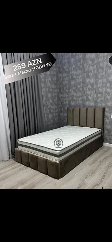 sette gumuş: Tək nəfərlik çarpayı seti – baza + hədiyyə matras - Qiymət: 259 AZN — 1