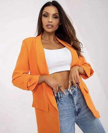 Sakoi: Ženski elegantni blejzer – bez kopčanja, dužina do ispod kukova — 10