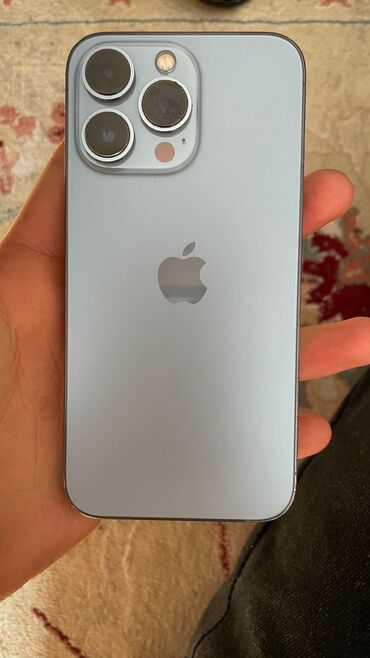 Apple iPhone: IPhone 13 Pro, Б/у, 128 ГБ, Sierra Blue, Чехол, 77 % — 10