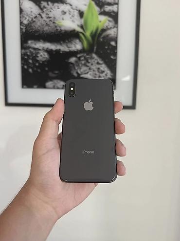 iphone x каропка: IPhone X, Б/у, 64 ГБ, Space Gray, Защитное стекло, Чехол, 100 % — 1