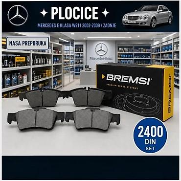 Brake System: PLOCICE MERCEDES E KLASA W211 9 PREDNJE ZADNJE | Plocice mercedes e — 4