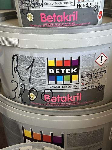 акриловая краска: Акриловая фасадная краска Betek Betakril - Тип: водоэмульсионная — 1