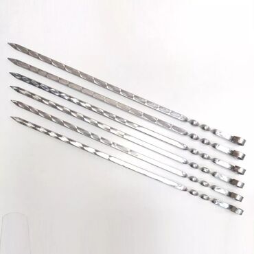 Şişlər: Təmiz nerj şişlər 70 sm taxta qulp. Paslanmaz şişlər həm tikə həm — 13