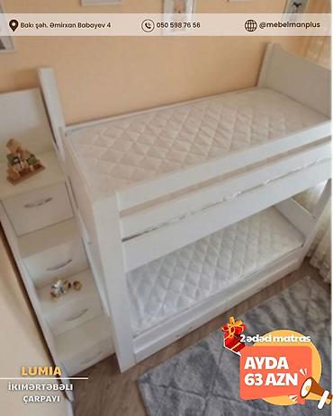 mebelman: İkinəfərlik, Bazalı, Pulsuz matras, Siyirməli, Rusiya, Mat laminat — 4