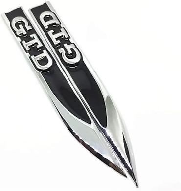 Auto delovi, gume i tjuning: VW GTD znakovi za krilo. Samolepljive oznake za krilo leva i desna — 6