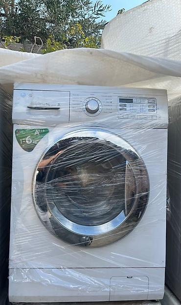 LG paltaryuyan maşın – Direct Drive, 6 kq - Ön yükləməli, paslanmayan