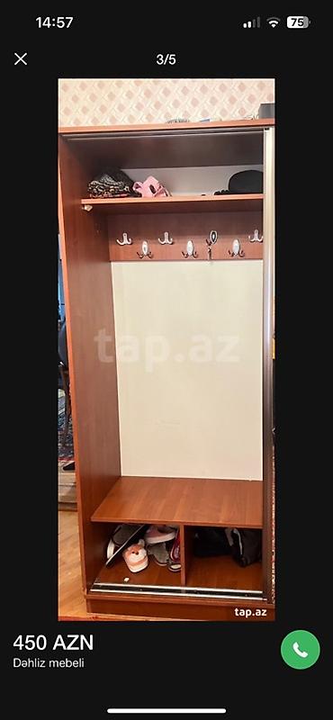 трюмо в прихожую: Dəhliz mebeli – sürgülü güzgülü şkaf komplekti - 3 bölməli, sürgülü — 6