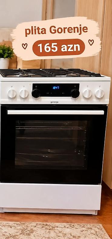 mini pec: Gorenje qaz plitəsi və elektrik sobası kombinə model - 4 gözlü qaz — 1