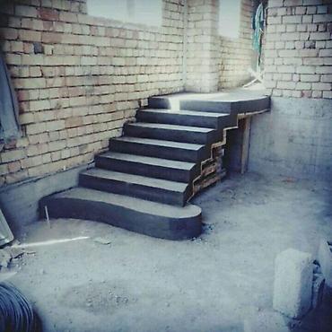 Обшивка лестниц: Лестница куямиз бетондан — 2