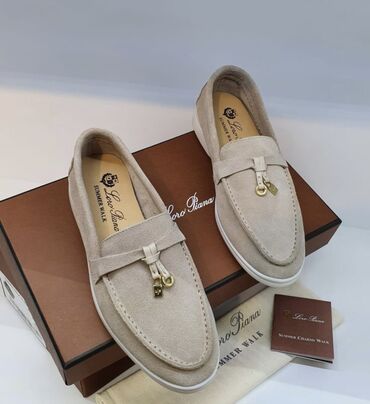 loro piana обувь оригинал: Лоферы, 37, Loro Piana, Новый, цвет - Бежевый, Бесплатная доставка