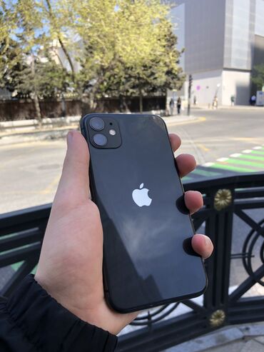 ayfon 4 qiymeti: IPhone 11, 128 ГБ, Черный, Гарантия, Отпечаток пальца, Беспроводная зарядка