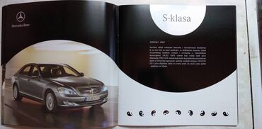 Knjige i stripovi: Prospekt:15 modela Mercedes Benz sa teh. podatcima, 36 str. srpski — 8