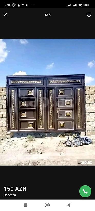 Həyət darvazaları: Isteyinize uygun Dəmir Qapi ve darvazalarin sifarisle — 4