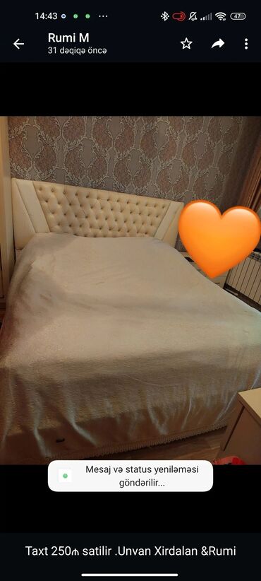 кровать купить баку: Taxt 250₼ satilir .Unvan Xirdalan &Rumi