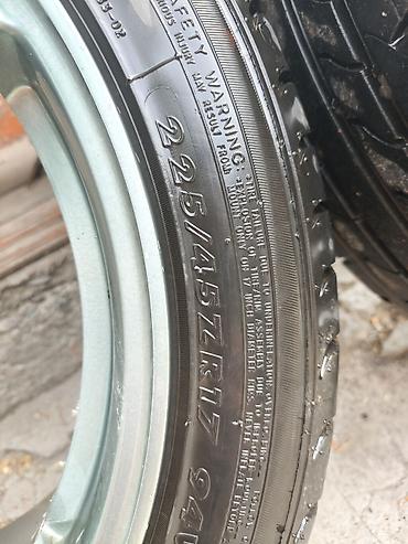 шина 225 55 r17 лето: Колеса в сборе 225 / 45 / R 17, Лето, Б/у, Комплект, Легковые, Литые, отверстий - 5 — 5