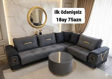 Divanlar: Künc divan kolleksiyası - Müasir dizaynlı L-şəkilli künc divanlar - — 28