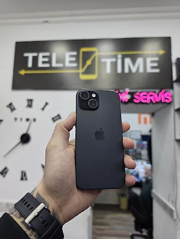 6s iphone: IPhone 15, 256 GB, Black Titanium, Zəmanət, Simsiz şarj, Face ID — 1