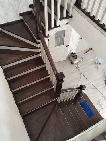 Деревянные лестницы: Лестница,жасайбыз, фанера,шпон,соснадан — 13