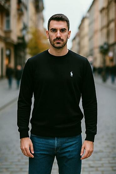 pull and bear torbice: Muške crne dukserice bez kapuljače – izbor brendova i minimalističnih — 4