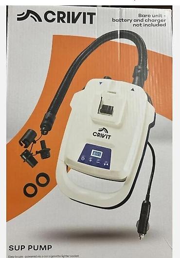 Kompresori za vazduh: CRIVIT CSPA 20-Li A1 – električna SUP pumpa - Napajanje: 12 V (auto — 5