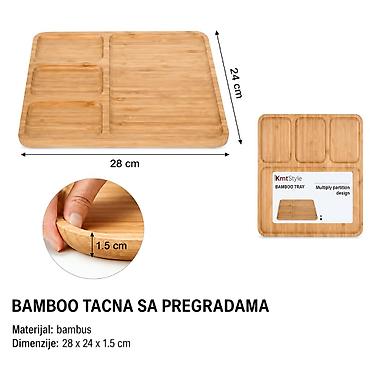 KMT Lekove sa četrnaest pregrada bambusova tacna 5403327