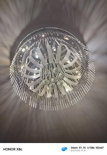 Led çilçıraqlar: Led Çılçıraq, 4 və daha çox lampa, Xrustal — 1