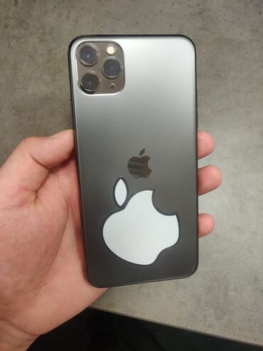 айфон сломанный: IPhone 11 Pro Max, Б/у, 64 ГБ, Space Gray, Защитное стекло, Чехол, Коробка, 81 %