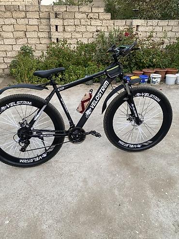velpsiped: Velostrim dağ velosipedi - Güclü alüminium tipli karkas, düz sükan və — 7